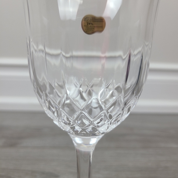 San Remo Set of 4 Italian Capri Crystal Wine Glasses Stemware - Picture 11 of 16